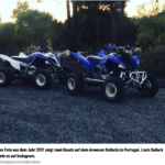 2017年路易斯在Instagram上晒出的四轮摩托车照片