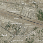 2021年8月16日，喀布尔卫星图像中的机场、人群、美军的地理位置