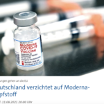 《今日新闻》报道：德国放弃新冠疫苗Moderna