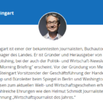 德国著名记者加博·斯廷加特