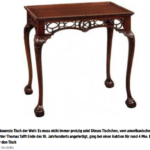 世界上最昂贵的桌子。由美国橱柜制造商托马斯·塔夫特在18世纪末制作，在拍卖会上以大约400万欧元的价格售出。