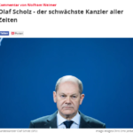 《焦点在线》报道，朔尔茨是德国历届最无能的总理